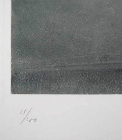 Jean Michel MATHIEUX-MARIE : Paris, L'abside de Notre Dame, Gravure originale signée