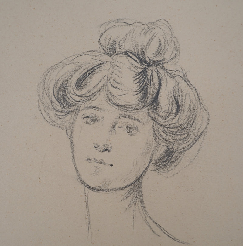 Léopold Franz KOWALSKI : Portrait de Louise coiffée d&