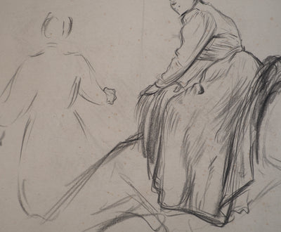 Léopold Franz KOWALSKI : Loren à dos de cheval, c, Dessin original (photo de détail 4) - Crédit photo : Galerie Art.Paris