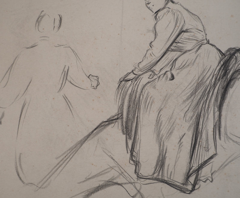 Léopold Franz KOWALSKI : Loren à dos de cheval, c, Dessin original (photo de détail 4) - Crédit photo : Galerie Art.Paris