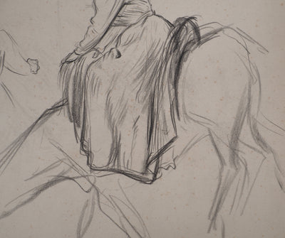 Léopold Franz KOWALSKI : Loren à dos de cheval, c, Dessin original (photo de détail 5) - Crédit photo : Galerie Art.Paris