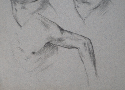 Léopold Franz KOWALSKI : Étude du torse, c, Dessin original (photo de détail 4) - Crédit photo : Galerie Art.Paris
