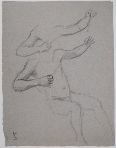 Léopold Franz KOWALSKI : Étude de l'enfant, c, Dessin original (vue générale) - Crédit photo : Galerie Art.Paris