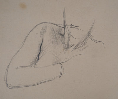 Léopold Franz KOWALSKI : Étude de la position de détente, c, Dessin original (photo de détail 4) - Crédit photo : Galerie Art.Paris