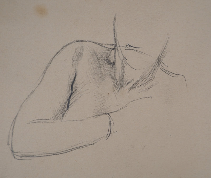 Léopold Franz KOWALSKI : Étude de la position de détente, c, Dessin original (photo de détail 4) - Crédit photo : Galerie Art.Paris