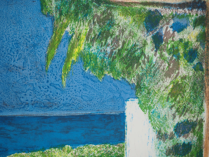 Guy BARDONE : Terrasse en bord de mer, Lithographie originale (photo de détail 5) - Crédit photo : Galerie Art.Paris