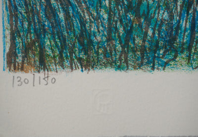 Guy BARDONE : Terrasse en bord de mer, Lithographie originale (photo de détail 6) - Crédit photo : Galerie Art.Paris