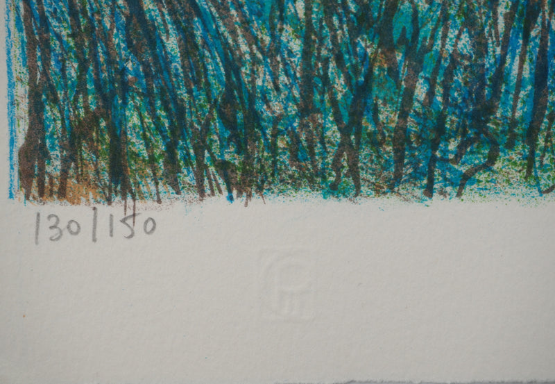 Guy BARDONE : Terrasse en bord de mer, Lithographie originale (photo de détail 6) - Crédit photo : Galerie Art.Paris
