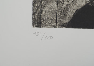 Miguel CONDÉ : La flèche d'amour, Gravure originale (photo de détail 6) - Crédit photo : Galerie Art.Paris