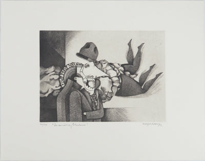 Enrique MARIN MUNOZ : Je vous aime Madame, Gravure originale (vue générale) - Crédit photo : Galerie Art.Paris