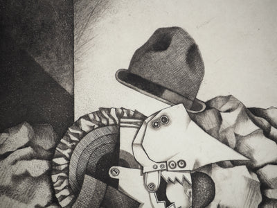 Enrique MARIN MUNOZ : Je vous aime Madame, Gravure originale (photo de détail 4) - Crédit photo : Galerie Art.Paris