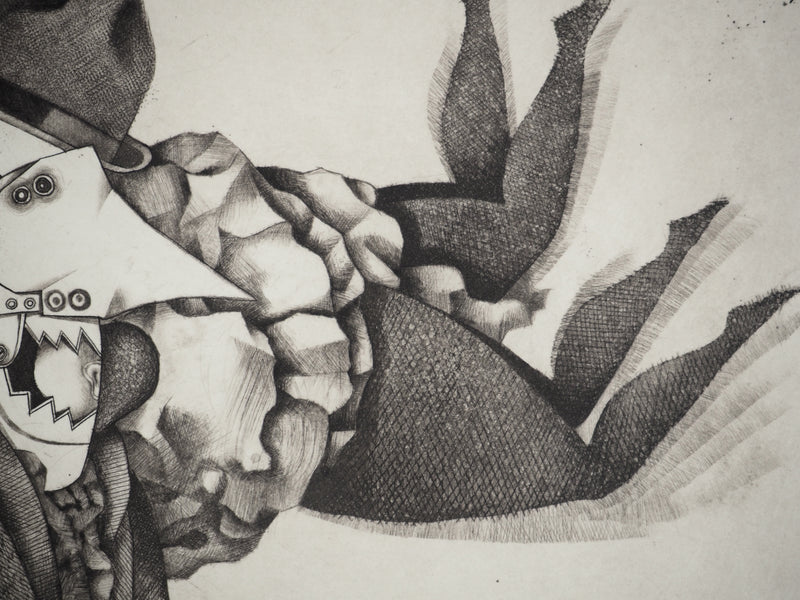 Enrique MARIN MUNOZ : Je vous aime Madame, Gravure originale (photo de détail 5) - Crédit photo : Galerie Art.Paris