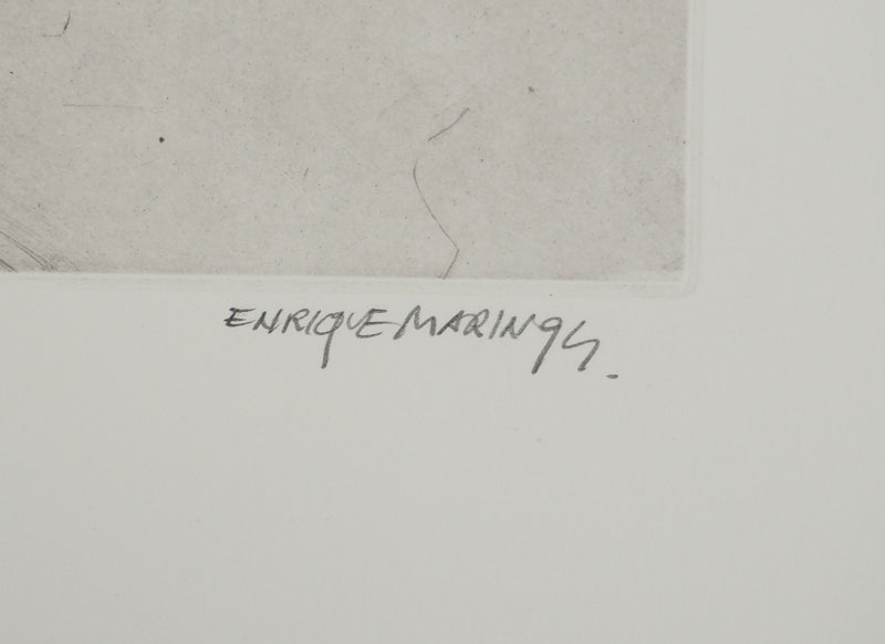 Enrique MARIN MUNOZ : Je vous aime Madame, Gravure originale (photo de détail 2) - Crédit photo : Galerie Art.Paris