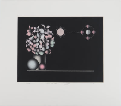 Mario AVATI : Fleurs de lunes, Gravure originale (vue générale) - Crédit photo : Galerie Art.Paris