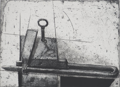 Devorah BOXER : Serrure du Perou, Gravure originale (photo de détail 3) - Crédit photo : Galerie Art.Paris