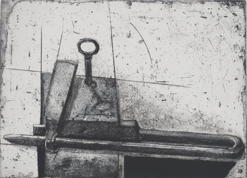 Devorah BOXER : Serrure du Perou, Gravure originale (photo de détail 3) - Crédit photo : Galerie Art.Paris