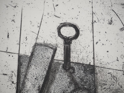 Devorah BOXER : Serrure du Perou, Gravure originale (photo de détail 4) - Crédit photo : Galerie Art.Paris