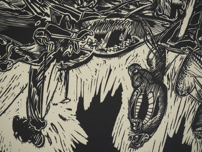 Yves DOARE : Créatures fantastiques, Lithographie originale (photo de détail 5) - Crédit photo : Galerie Art.Paris