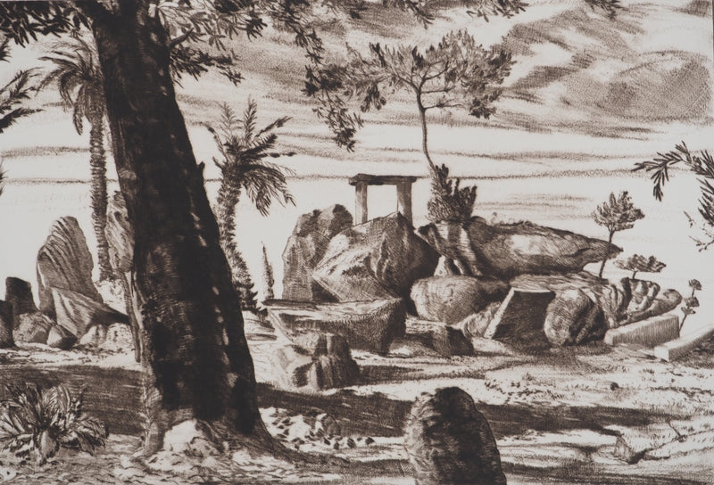 Gérard DIAZ : Oppidum, Gravure originale (photo de détail 3) - Crédit photo : Galerie Art.Paris