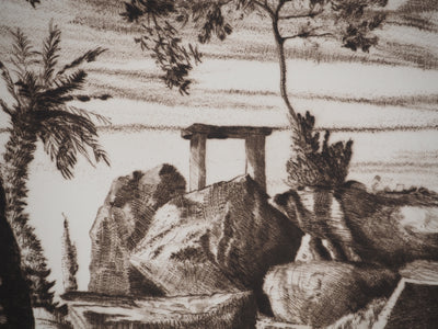 Gérard DIAZ : Oppidum, Gravure originale (photo de détail 4) - Crédit photo : Galerie Art.Paris