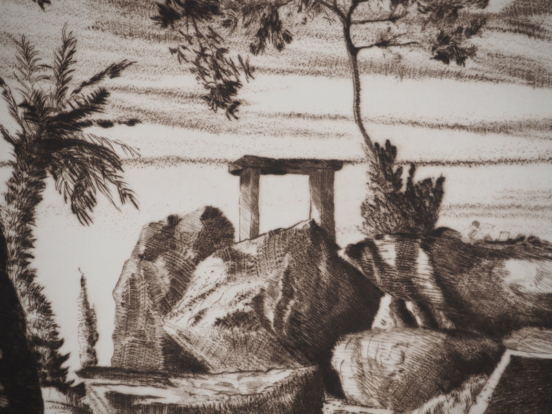 Gérard DIAZ : Oppidum, Gravure originale (photo de détail 4) - Crédit photo : Galerie Art.Paris