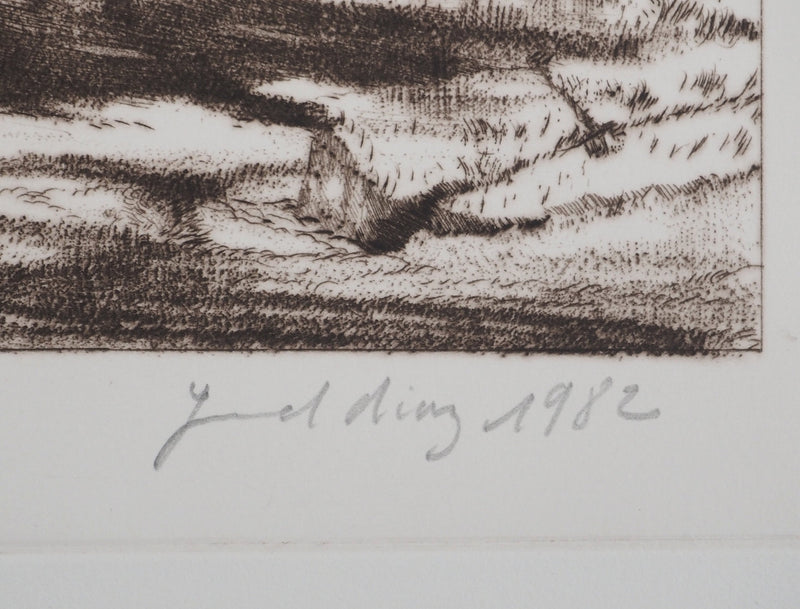 Gérard DIAZ : Oppidum, Gravure originale (photo de détail 2) - Crédit photo : Galerie Art.Paris