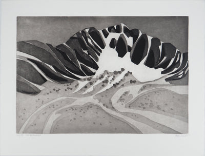 Maurice CHOT-PLASSOT : Terrefortes, Gravure originale (vue générale) - Crédit photo : Galerie Art.Paris