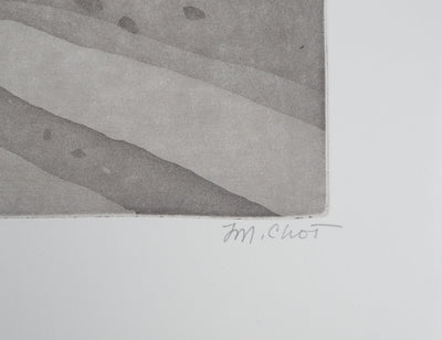 Maurice CHOT-PLASSOT : Terrefortes, Gravure originale (photo de détail 2) - Crédit photo : Galerie Art.Paris