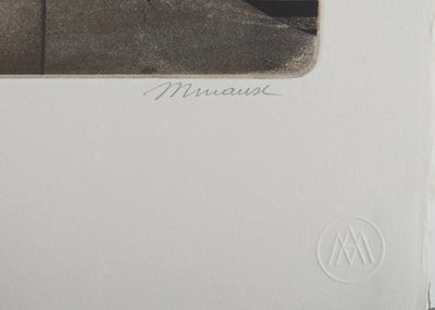 André MINAUX : Portrait aux yeux noirs, Gravure originale (photo de détail 2) - Crédit photo : Galerie Art.Paris
