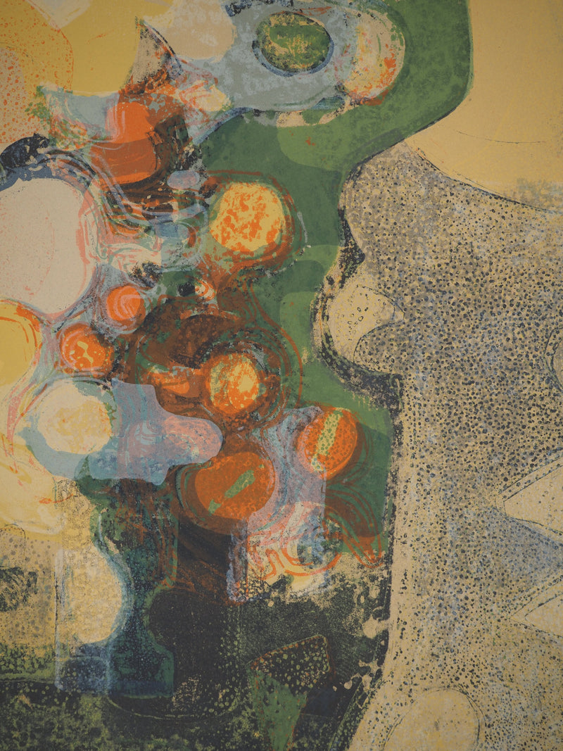 André MINAUX : Jeune fille au bouquet, Lithographie originale (photo de détail 5) - Crédit photo : Galerie Art.Paris