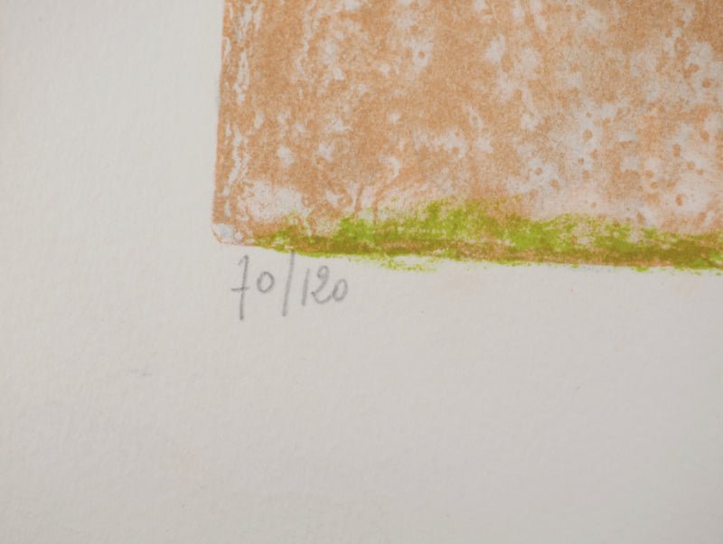 Guy BARDONE : Nature morte rose et noire, Lithographie originale (photo de détail 6) - Crédit photo : Galerie Art.Paris