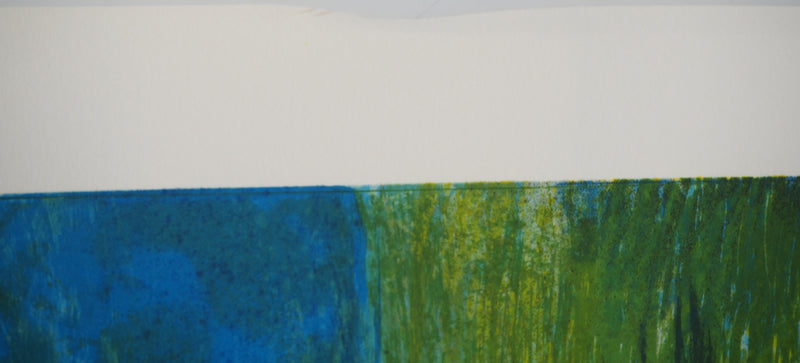 Guy BARDONE : Bouquet de fleurs bleues, Lithographie originale (photo de détail 8) - Crédit photo : Galerie Art.Paris
