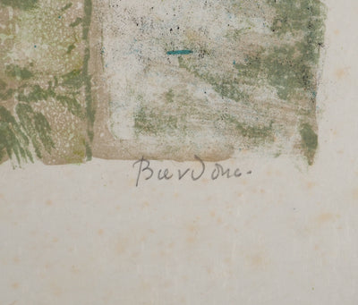 Guy BARDONE : Fenêtre sur la plage, Lithographie originale (photo de détail 2) - Crédit photo : Galerie Art.Paris