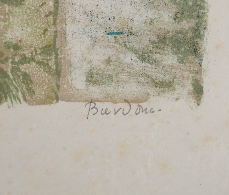 Guy BARDONE : Fenêtre sur la plage, Lithographie originale (photo de détail 2) - Crédit photo : Galerie Art.Paris