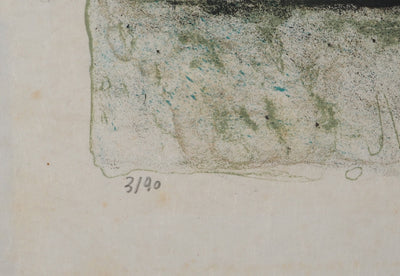 Guy BARDONE : Fenêtre sur la plage, Lithographie originale (photo de détail 6) - Crédit photo : Galerie Art.Paris