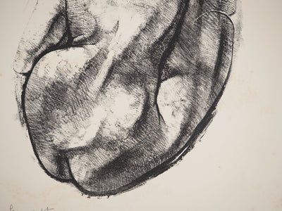 Georges OUDOT : Femme vue de dos, Gravure originale (photo de détail 4) - Crédit photo : Galerie Art.Paris