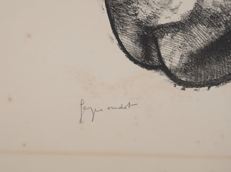 Georges OUDOT : Femme vue de dos, Gravure originale (photo de détail 5) - Crédit photo : Galerie Art.Paris