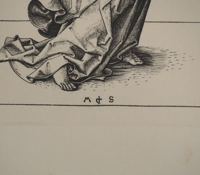 Martin SCHONGAUER : Martin SCHONGAUER (1430/50-1491), Gravure originale (photo de détail 2) - Crédit photo : Galerie Art.Paris