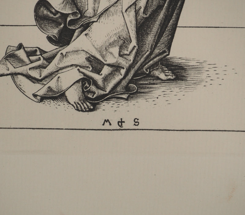 Martin SCHONGAUER : Martin SCHONGAUER (1430/50-1491), Gravure originale (photo de détail 2) - Crédit photo : Galerie Art.Paris
