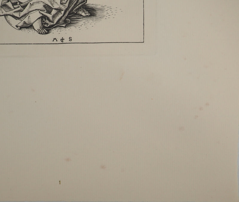 Martin SCHONGAUER : Martin SCHONGAUER (1430/50-1491), Gravure originale (photo de détail 6) - Crédit photo : Galerie Art.Paris