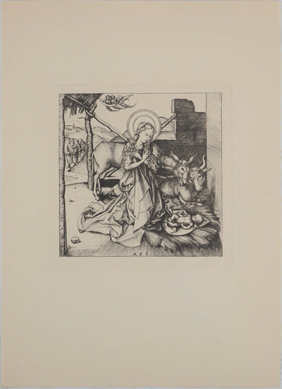 Martin SCHONGAUER : Martin SCHONGAUER (1430/50-1491), Gravure originale (vue générale) - Crédit photo : Galerie Art.Paris