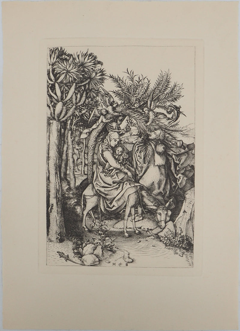 Martin SCHONGAUER : Martin SCHONGAUER (1430/50-1491), Gravure originale (vue générale) - Crédit photo : Galerie Art.Paris