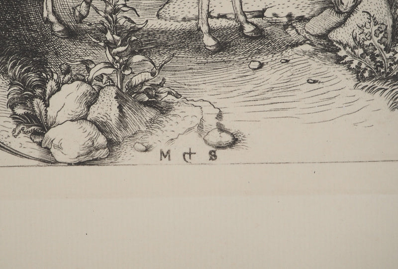 Martin SCHONGAUER : Martin SCHONGAUER (1430/50-1491), Gravure originale (photo de détail 2) - Crédit photo : Galerie Art.Paris