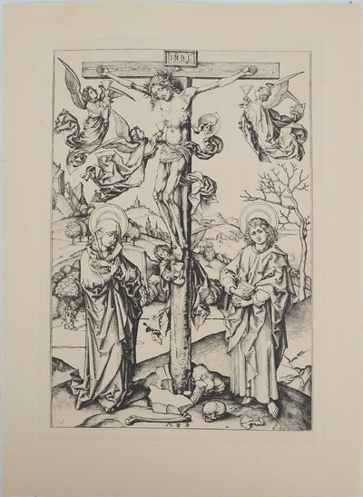 Martin SCHONGAUER : Martin SCHONGAUER (1430/50-1491), Gravure originale (vue générale) - Crédit photo : Galerie Art.Paris