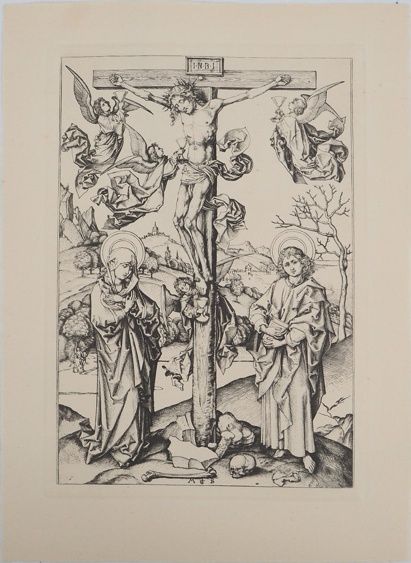 Martin SCHONGAUER : Martin SCHONGAUER (1430/50-1491), Gravure originale (vue générale) - Crédit photo : Galerie Art.Paris