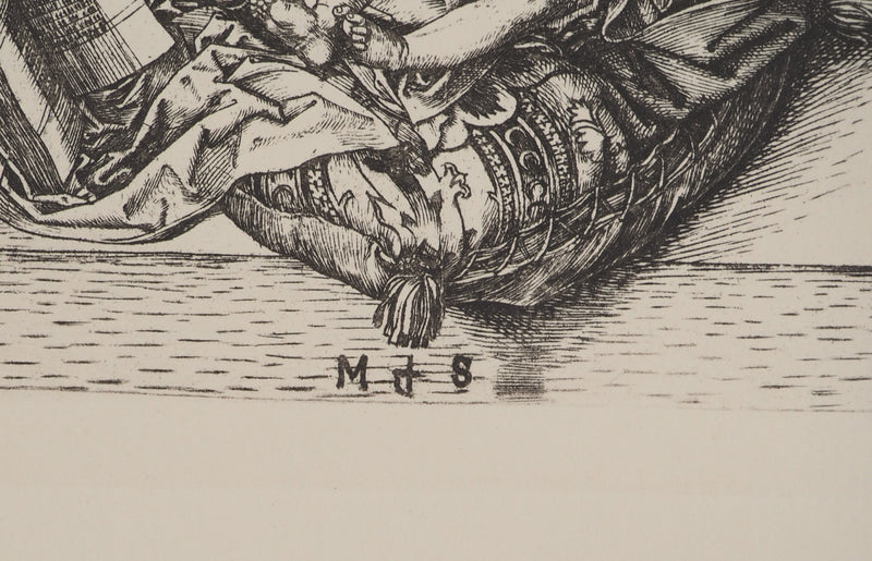 Martin SCHONGAUER : Martin SCHONGAUER (1430/50-1491), Gravure originale (photo de détail 2) - Crédit photo : Galerie Art.Paris