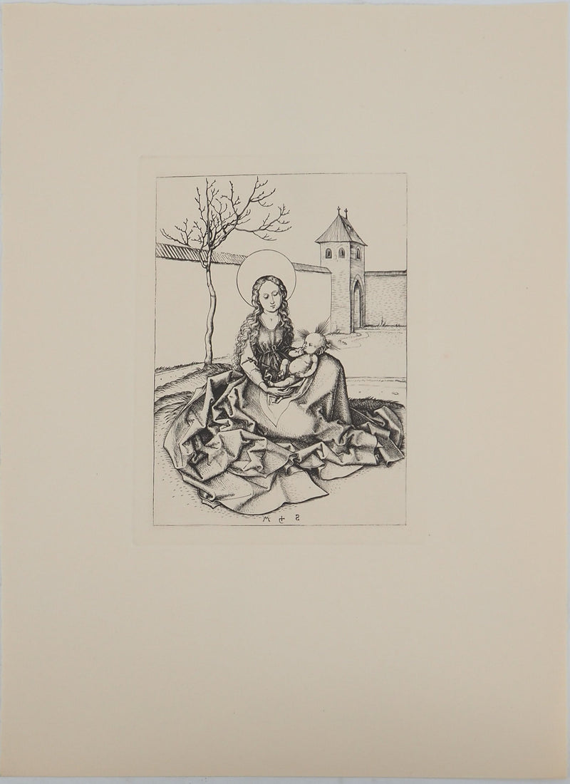 Martin SCHONGAUER : Martin SCHONGAUER (1430/50-1491), Gravure originale (vue générale) - Crédit photo : Galerie Art.Paris