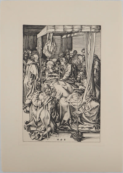 Martin SCHONGAUER : Martin SCHONGAUER (1430/50-1491), Gravure originale (vue générale) - Crédit photo : Galerie Art.Paris