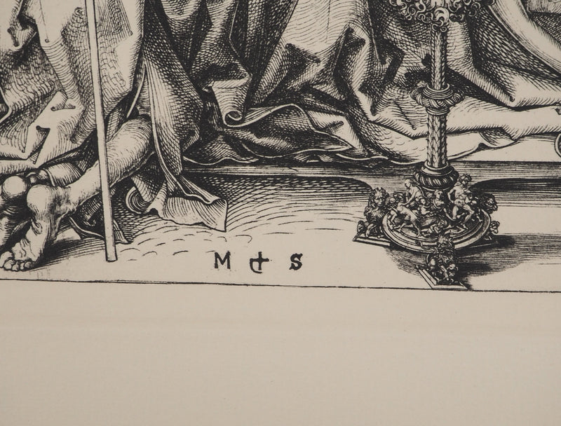 Martin SCHONGAUER : Martin SCHONGAUER (1430/50-1491), Gravure originale (photo de détail 2) - Crédit photo : Galerie Art.Paris