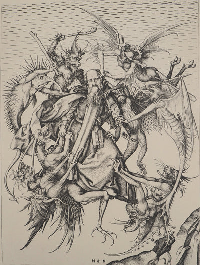 Martin SCHONGAUER : Martin SCHONGAUER (1430/50-1491), Gravure originale (photo de détail 3) - Crédit photo : Galerie Art.Paris